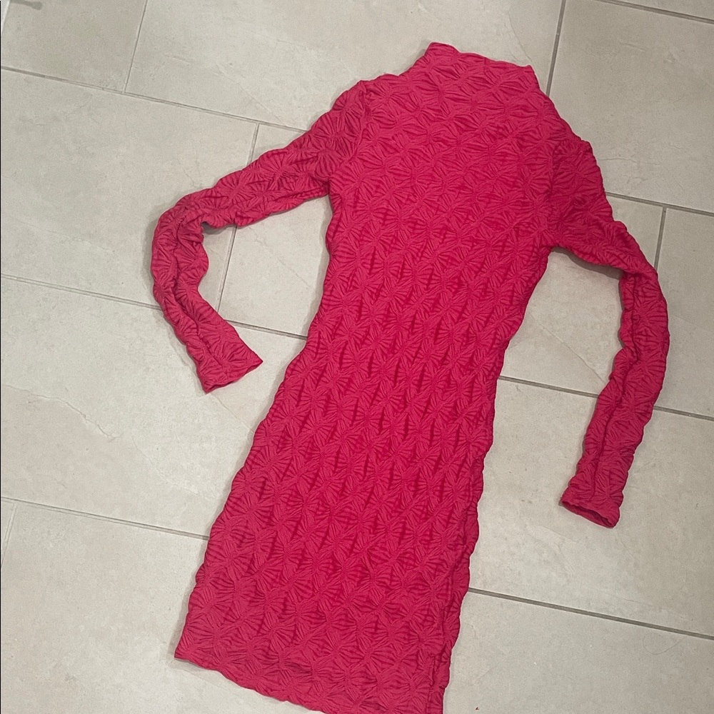 MAEVE Elegant pink Textured Dress